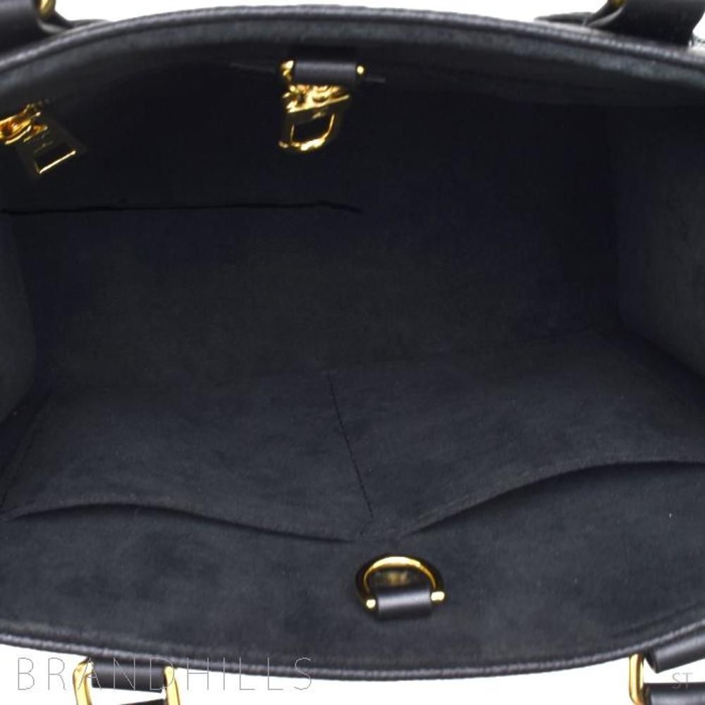 Louis Vuitton On The Go PM Handbag Emplant Noir Black - Picture 2 of 7